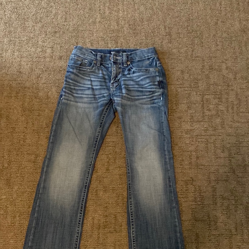 Blue jeans straight